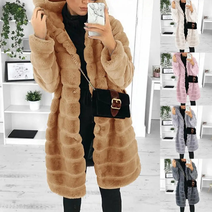 Mineas- Luxurious Warm Faux Fur Winter Coat