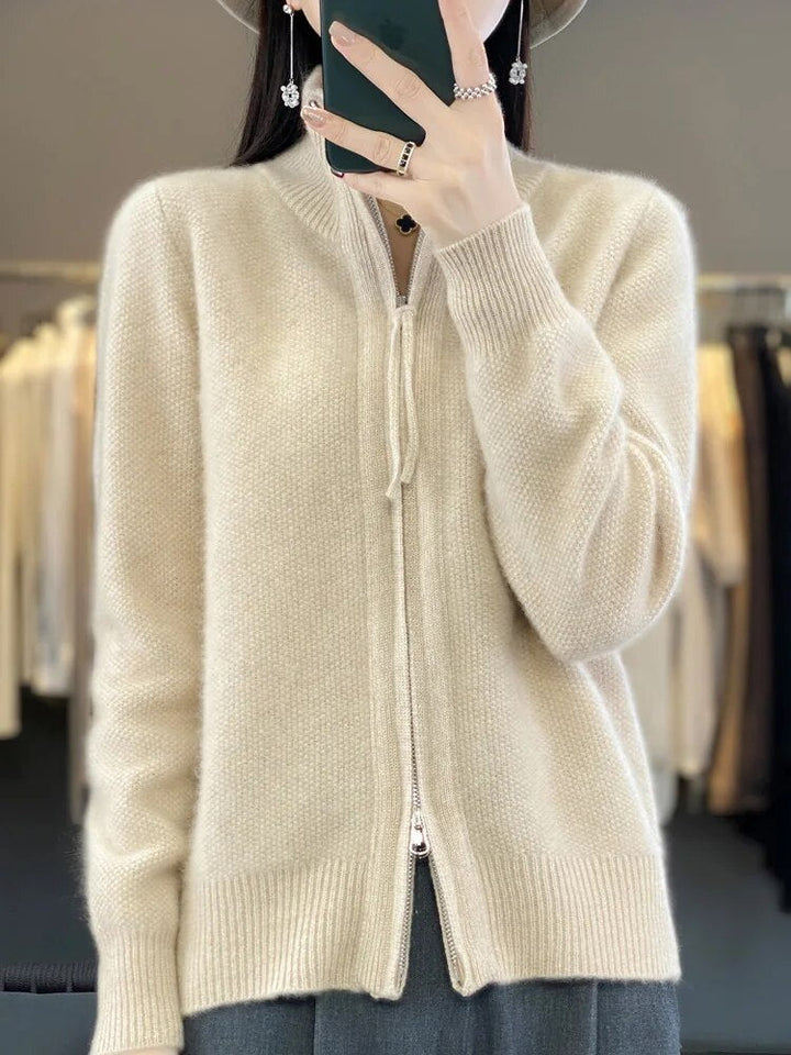 Isadora-Zip-Up Cardigan