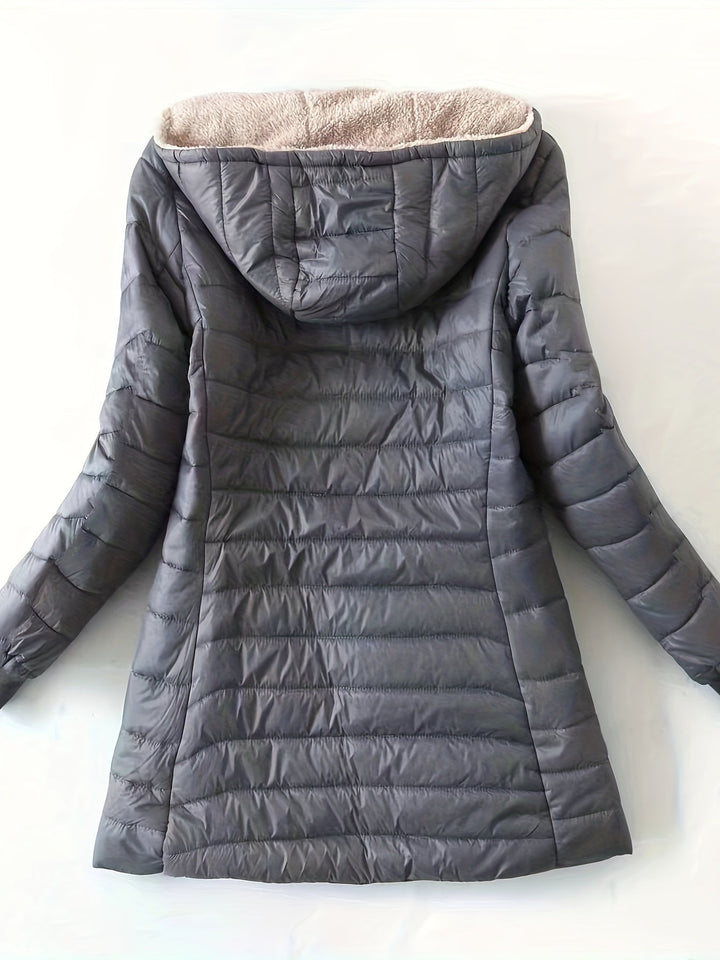 Fleur Noir Casual Puffer Jacket