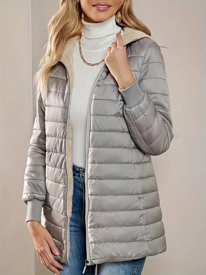 Fleur Noir Casual Puffer Jacket