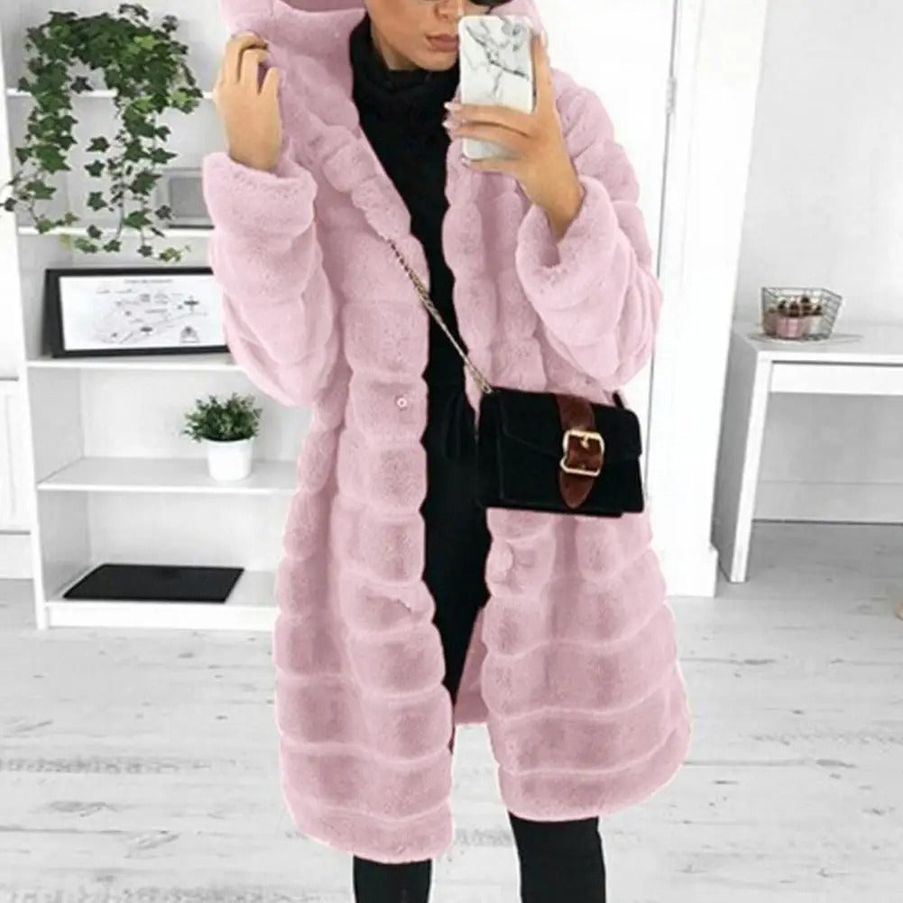 Mineas- Luxurious Warm Faux Fur Winter Coat